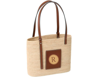 100% handmade natural raffia bag