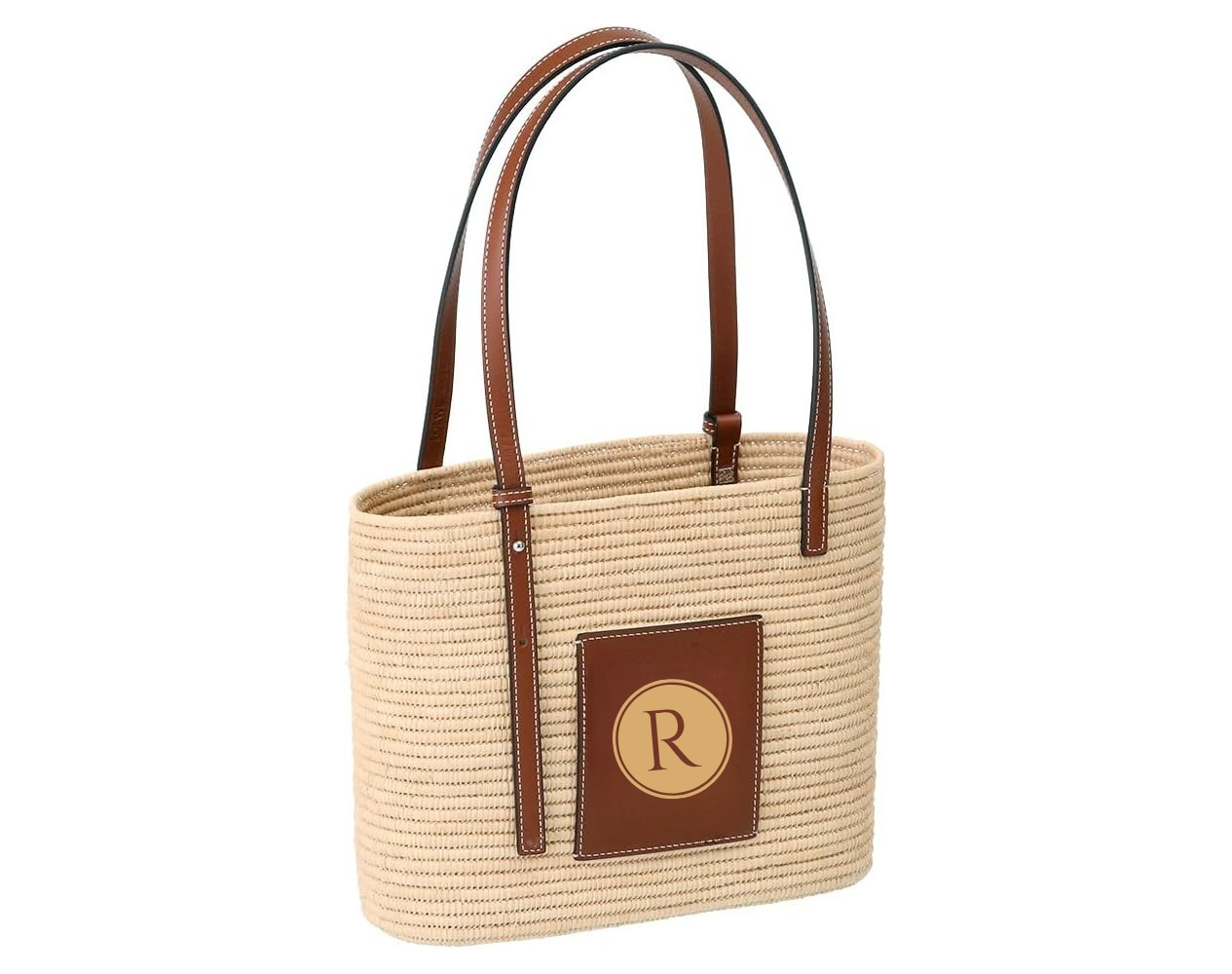 100% handmade natural raffia bag