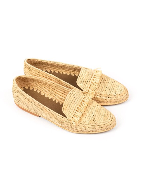100% handmade raffia shoes