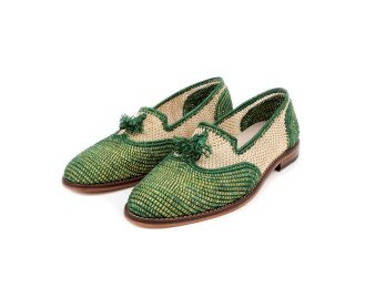 Loafer Raffia Leather  Shoes: Timeless Elegance, Modern Charm