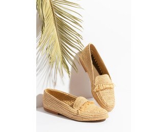 100% handmade raffia shoes