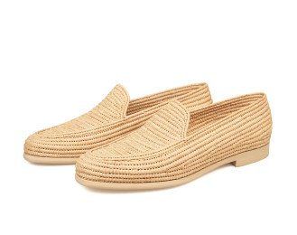 Moroccan Natural Raffia Shoes