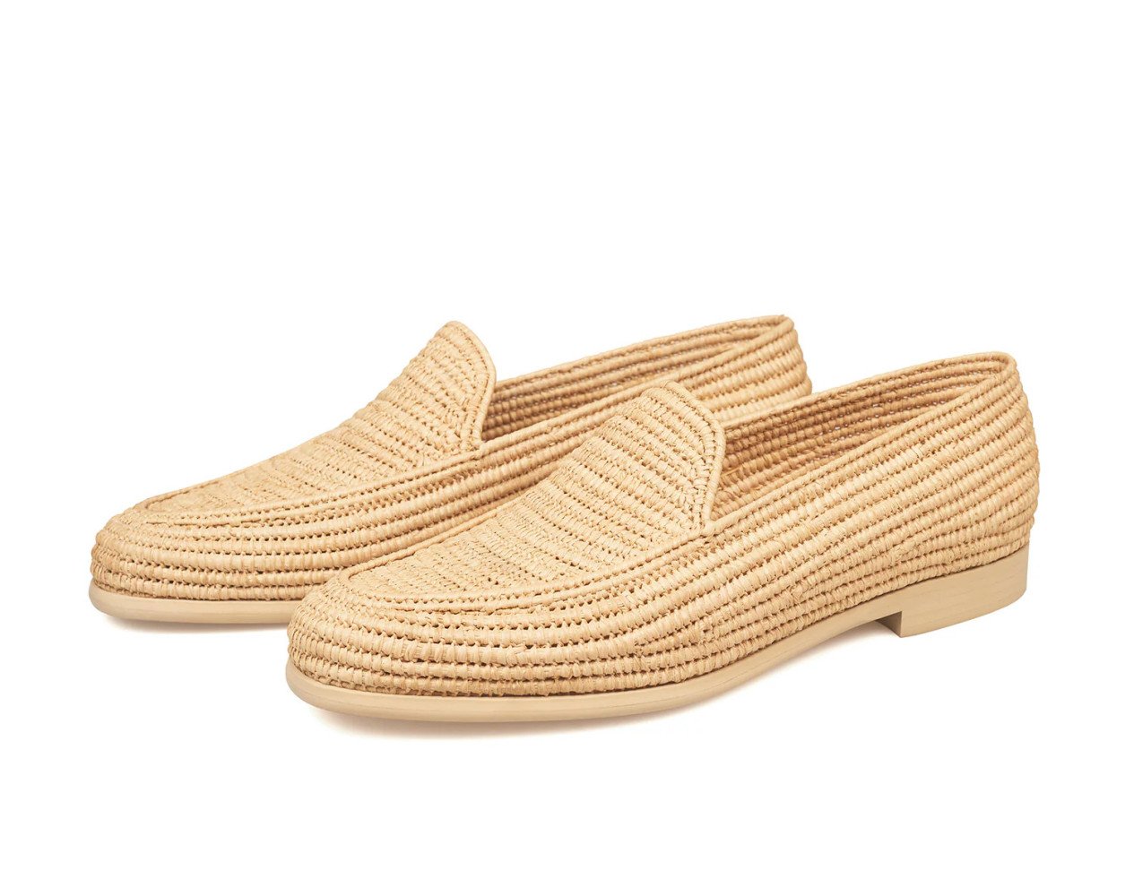 Moroccan Natural Raffia Shoes