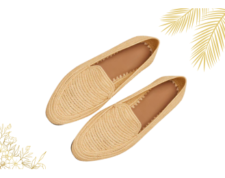 Moroccan Natural Raffia Shoes