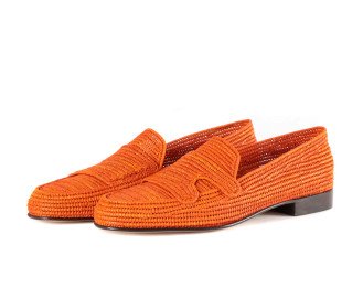 Moroccan raffia shoes with different colors