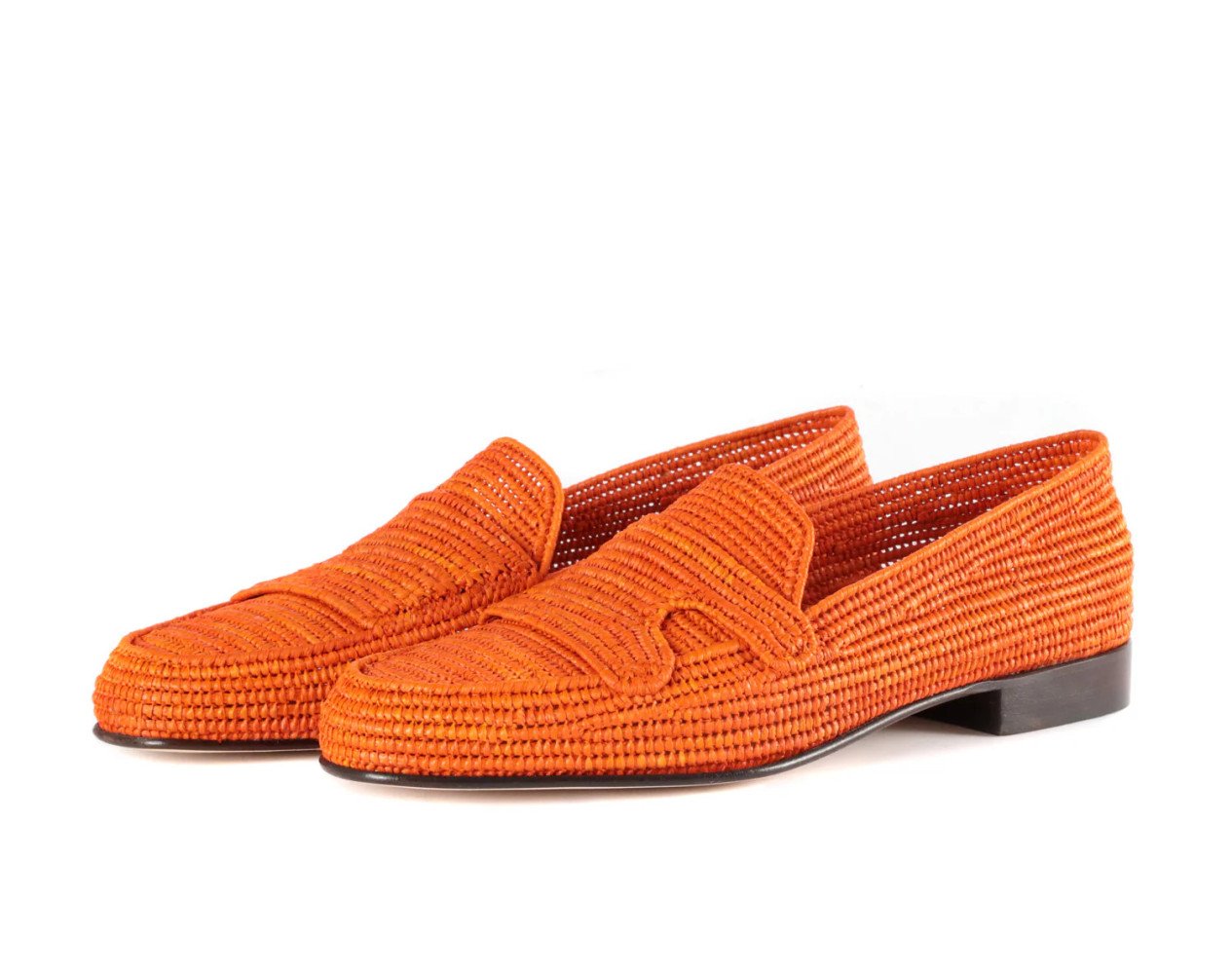 Moroccan raffia shoes with different colors