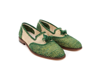 Loafer Raffia Leather  Shoes: Timeless Elegance, Modern Charm