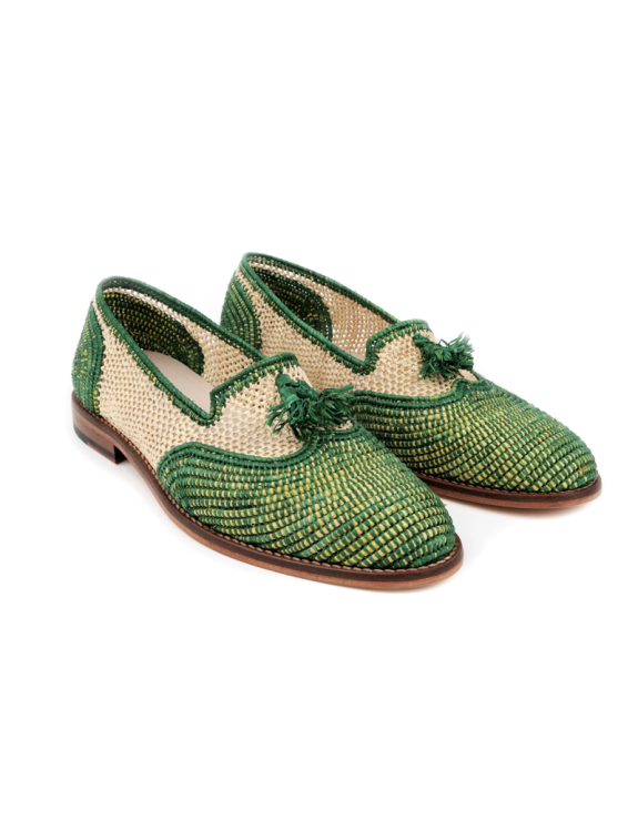 Loafer Raffia Leather  Shoes: Timeless Elegance, Modern Charm
