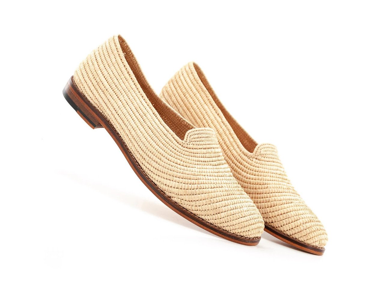 Handmade Moroccan Natural raffia shoes