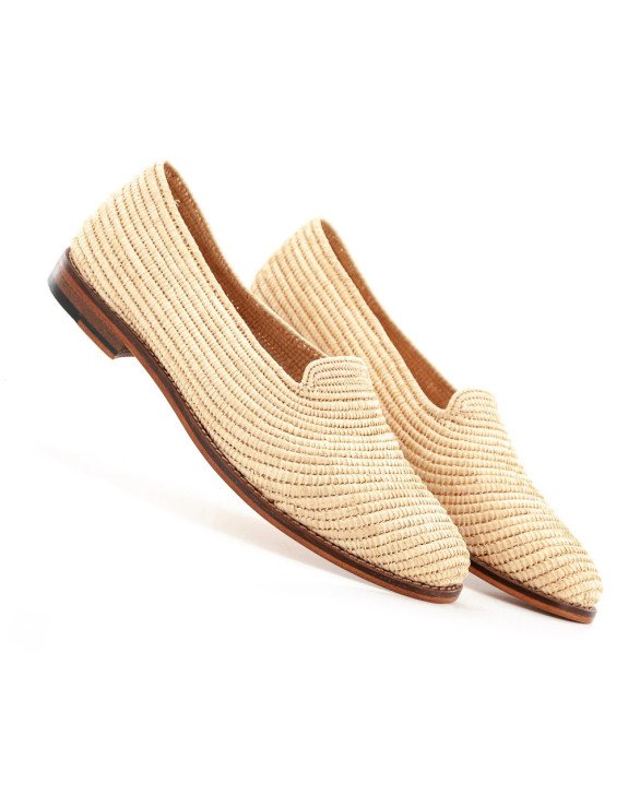 Handmade Moroccan Natural raffia shoes