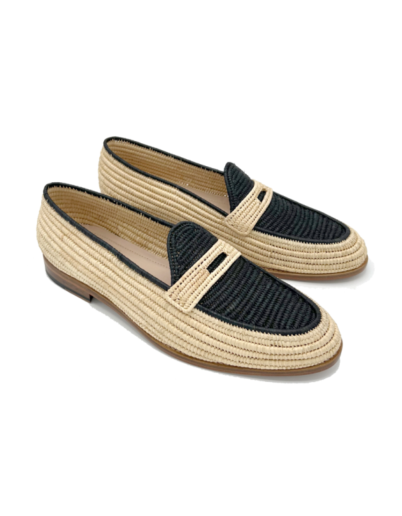 Loafer Raffia Leather  Shoes: Timeless Elegance, Modern Charm