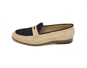 Loafer Raffia Leather  Shoes: Timeless Elegance, Modern Charm