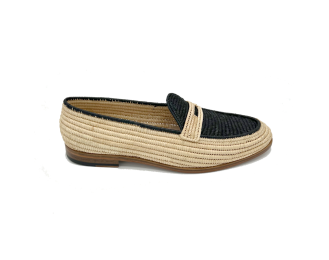 Loafer Raffia Leather  Shoes: Timeless Elegance, Modern Charm