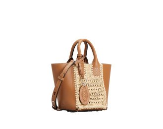 Raffia Leare Tote