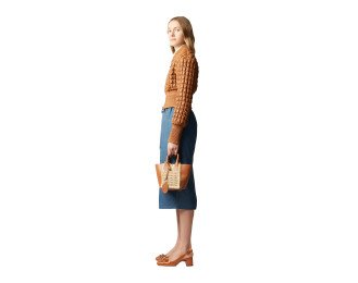 Raffia Leare Tote