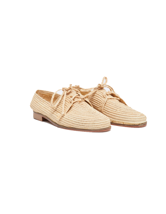Derby Raffia Shoes: Timeless Elegance, Modern Charm