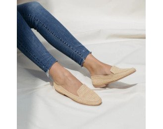 Raffia Shoes Moccasin | Natural | Handcrafted Comfort & Style