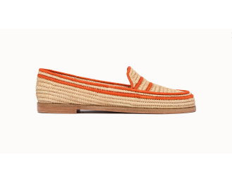 Chic and Eco-Friendly Paula Raffia Bicolor Shoes | Stylish Comfor