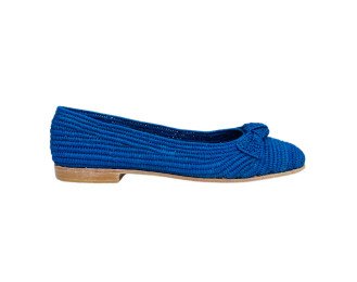 Women's Ballet Raffia Shoes| Blue