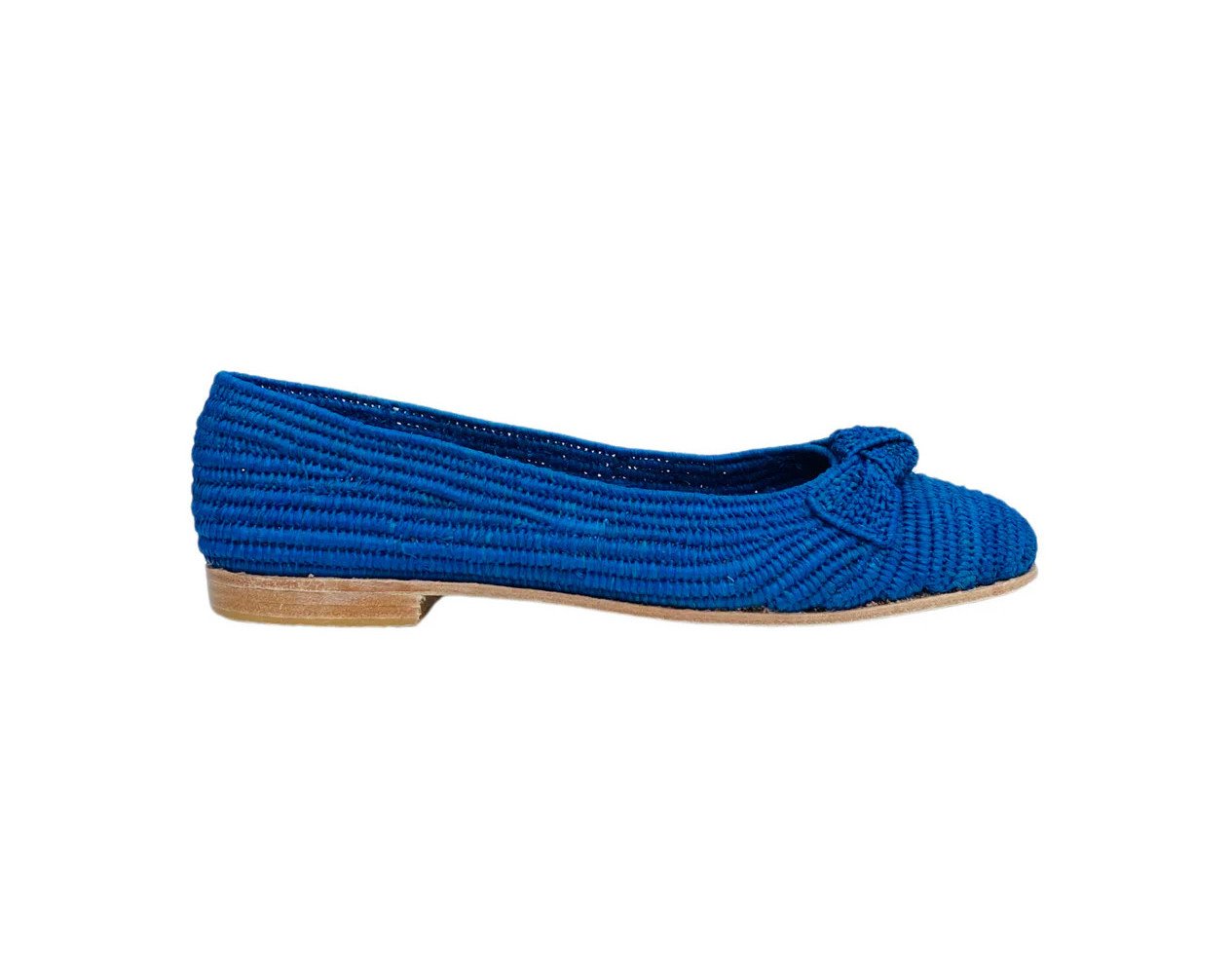 Women's Ballet Raffia Shoes| Blue