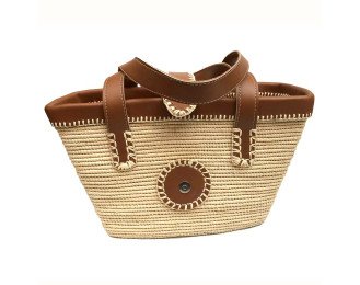 Moroccan Raffia Basket Bag