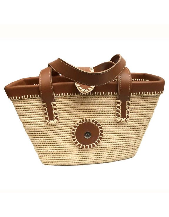 Moroccan Raffia Basket Bag