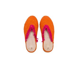 Raffia Sandal Arti | Orange