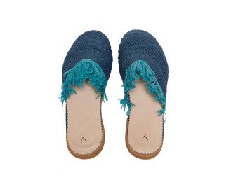 Raffia Sandal Arti | Blue Turquoise