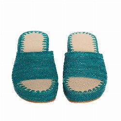Emma Sandal High Heels | Turquoise
