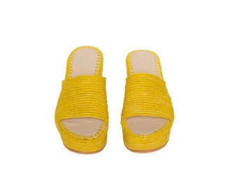 Emma Sandal High Heels | Yellow