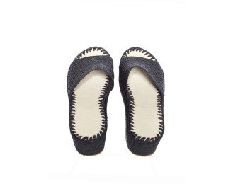 Emma Sandal Raffia High Heels | Black