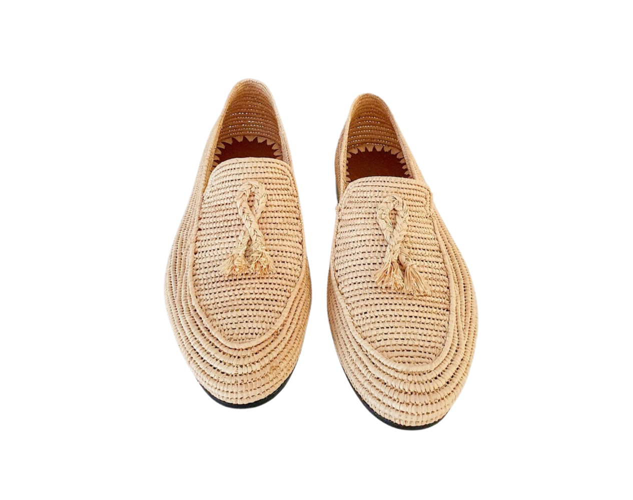 Raffia shoes for men moccasins
