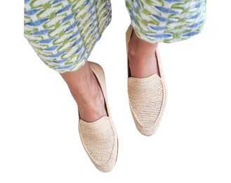 Amelia Natural Raffia Shoes