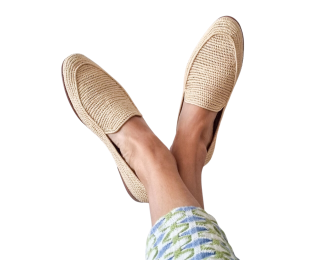 Amelia Natural Raffia Shoes