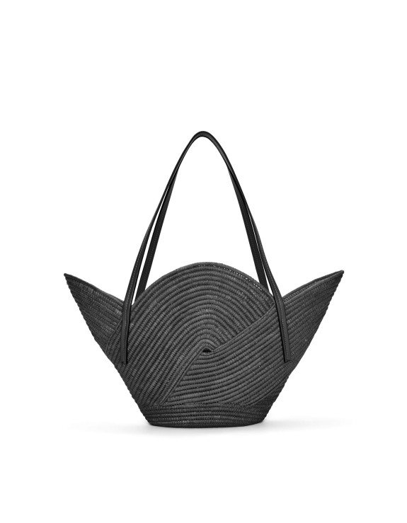 Judia Raffia Basket Bag | Black