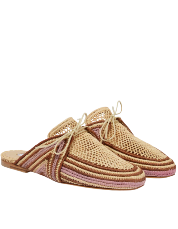 Handmade Raffia Mule - Luxurious Craftsmanship and Summer Elegance