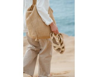 Sunny Straws Raffia Sandals - Home Essentials