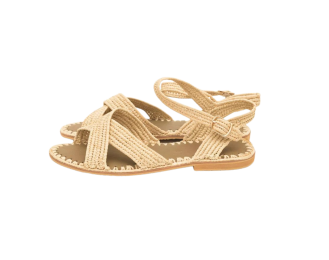 Sunny Straws Raffia Sandals - Home Essentials