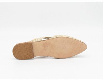Mary Raffia Sandal Natural
