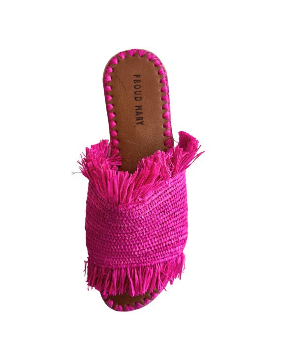Sandal Raffia Mona | Pink