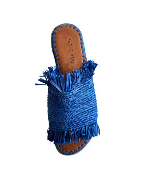 Sandal Raffia Mona | Blue
