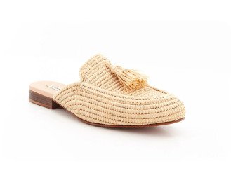 Sarah Raffia Sandal | Natural