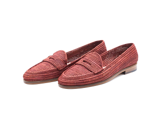 Raffia Shoes Moccasins | Brown