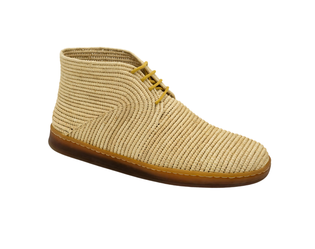 Women striped Raffia Shoes | Natural