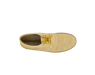 Women striped Raffia Shoes | Natural