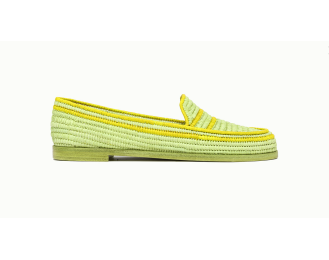 Chic and Eco-Friendly Paula Raffia Bicolor Shoes | Stylish Comfor