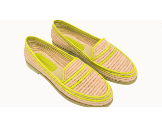 Chic and Eco-Friendly Paula Raffia Bicolor Shoes | Stylish Comfor
