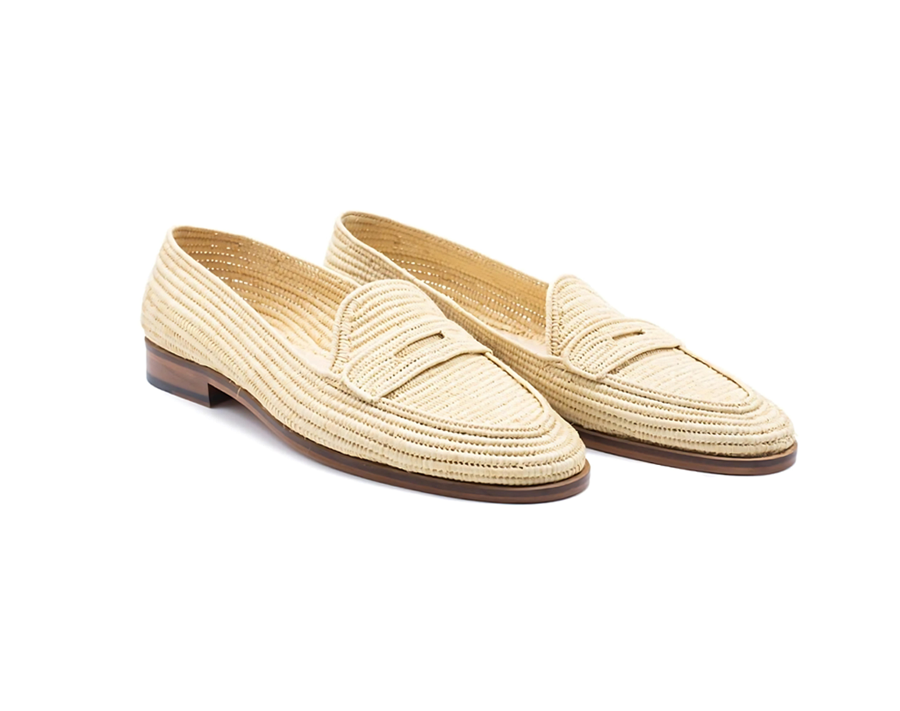 Raffia Shoes Moccasins | Natural
