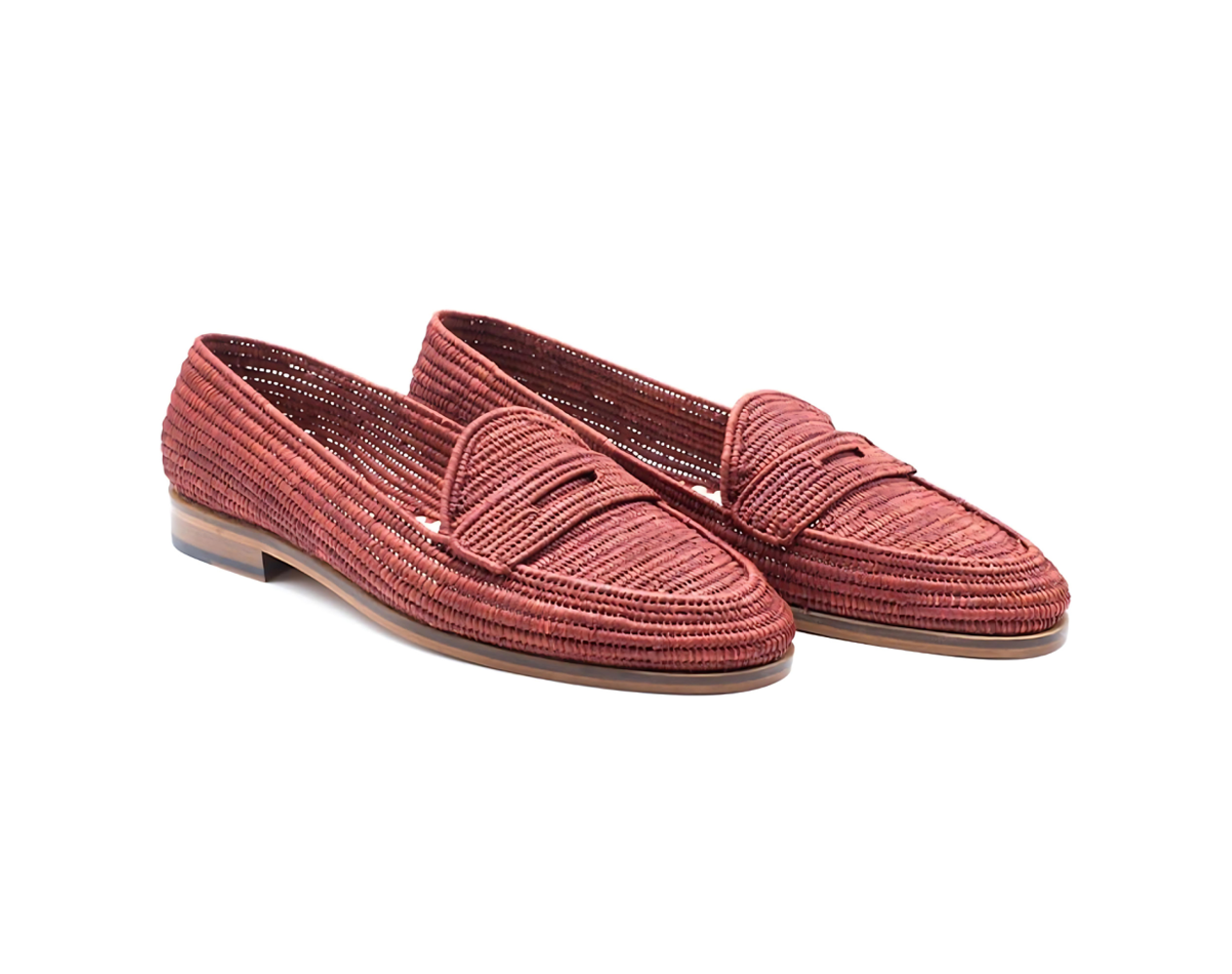 Raffia Shoes Moccasins | Brown