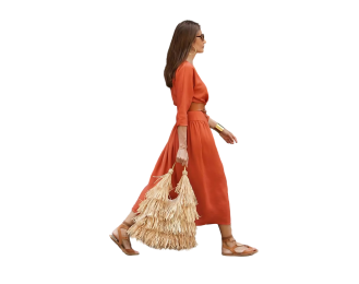 Tote bag natural raffia